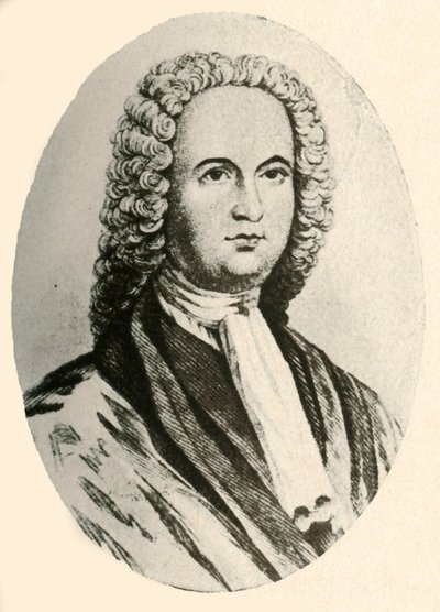 Portrait de James Logan, en perruque et robe judiciaire, portée en Pennsylvanie, 1745, 1937 - Unbekannt