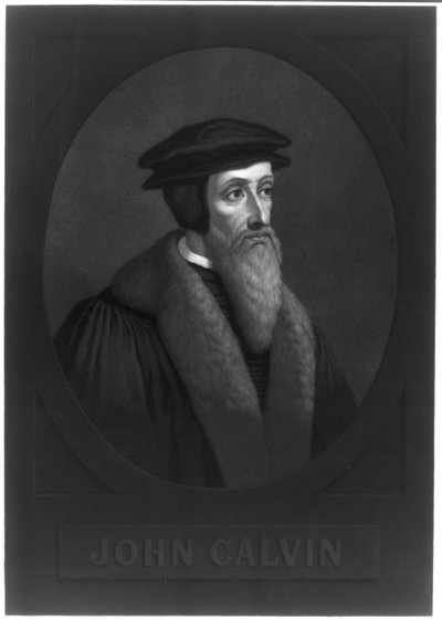 Portrait de Jean Calvin 1509-1564, début du 19e siècle - Unbekannt