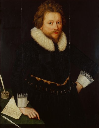 Portrait de John Fletcher 1579-1625, vers 1620 - Unbekannt