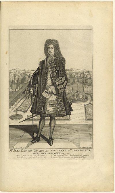 Portrait de John Law 1671-1729 - Unbekannt