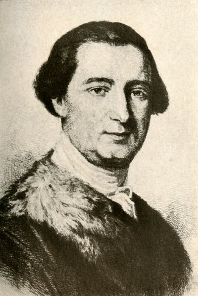 Portrait de John Penn, gouverneur colonial, montrant un manteau bordé de fourrure - Unbekannt