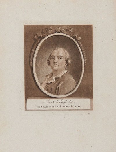 Portrait de Joseph Balsamo, comte de Cagliostro, 18ème siècle - Unbekannt