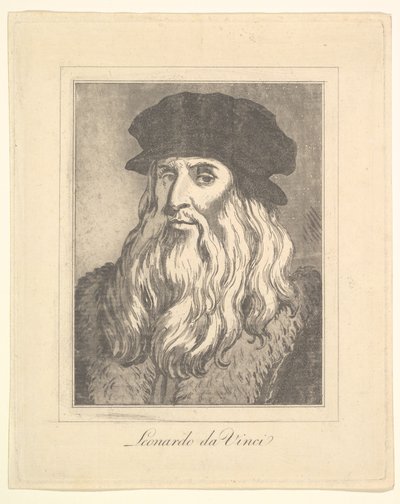 Portrait de Léonard de Vinci de Caricatures par Léonard de Vinci, d