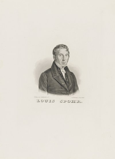 Portrait de Louis Spohr 1784-1859, vers 1830-1840 - Unbekannt