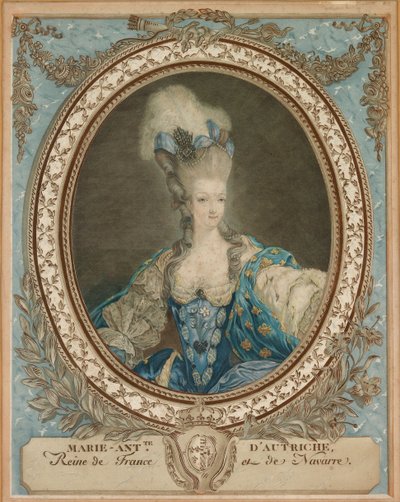 Portrait de Marie-Antoinette 1755-1793, seconde moitié du 18ème siècle - Unbekannt