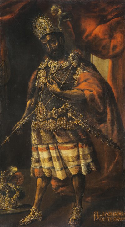 Portrait de Moctezuma II, 17ème siècle - Unbekannt