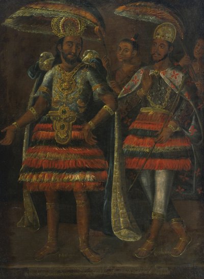 Portrait de Moctezuma et Cuauhtémoc - Unbekannt