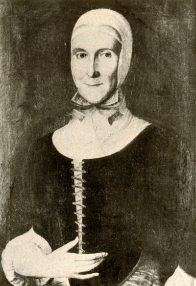 Portrait de Mme Elisabeth Boehler dans la colonie morave, Pennsylvanie, 1787, 1937 - Unbekannt