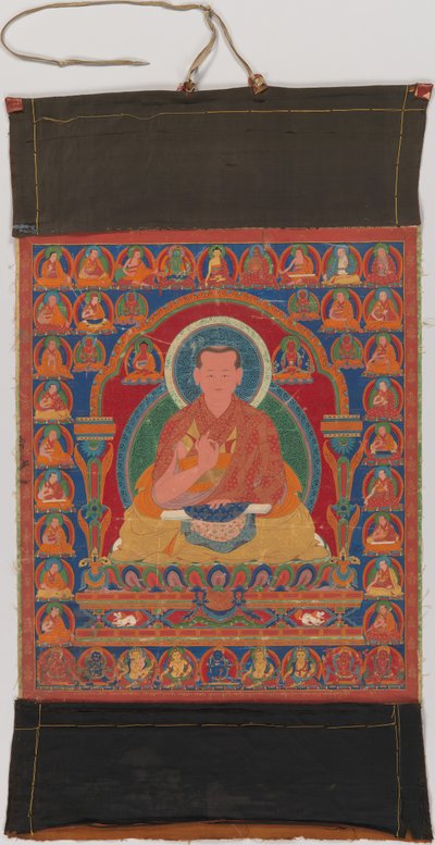 Portrait de Munchen Sangye Rinchen, le huitième abbé du monastère de Ngor, fin du 16e siècle - Unbekannt