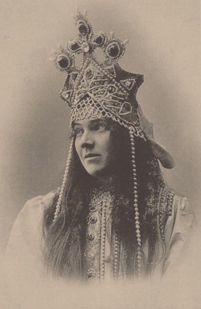 Portrait de Nadezhda Ivanovna Zabela-Vrubel 1868-1913 en Marfa dans l
