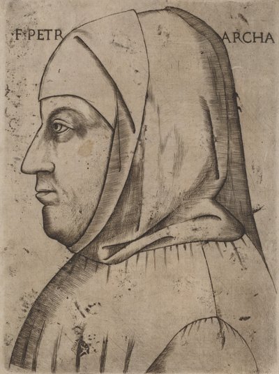 Portrait de Pétrarque, première moitié du XVIe siècle - Unbekannt