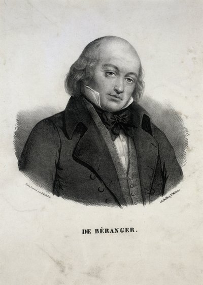 Portrait de Pierre-Jean de Béranger 1780-1857 - Unbekannt