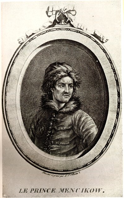 Portrait du prince Alexandre Danilovitch Menchikov 1673-1729 - Unbekannt