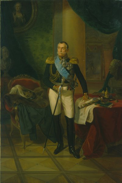 Portrait du prince Piotr Volkonsky 1776-1852, vers 1850 - Unbekannt