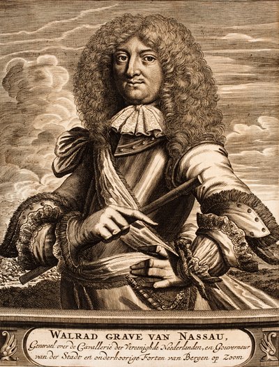 Portrait du prince Walrad de Nassau-Usingen 1635-1702 De : Schauplatz des Krieges, 1675 - Unbekannt