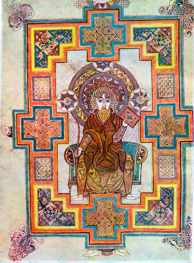 Portrait de Saint Jean du Livre de Kells - Unbekannt