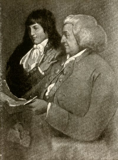 Portrait de Samuel Shoemaker, en perruque, et son fils, 1789, 1937 - Unbekannt