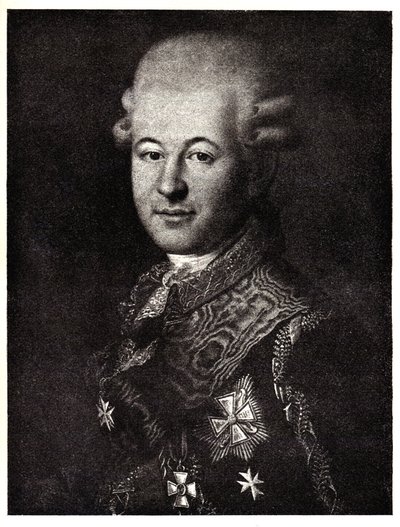 Portrait de Semyon Zorich 1745-1799, favori de Catherine la Grande, début 19e siècle - Unbekannt