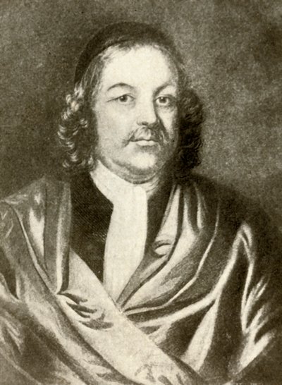 Portrait de Simon Bradstreet, en robe et chapeau, vers 1640, 1937 - Unbekannt