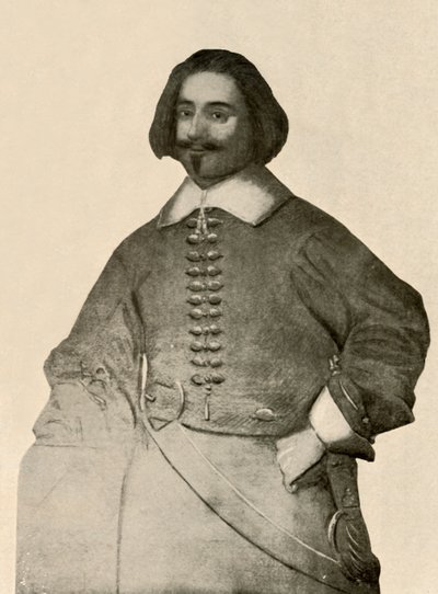 Portrait de Sir John Leverett, en manteau de buffle et bande de soldat simple, 1640-1660 - Unbekannt