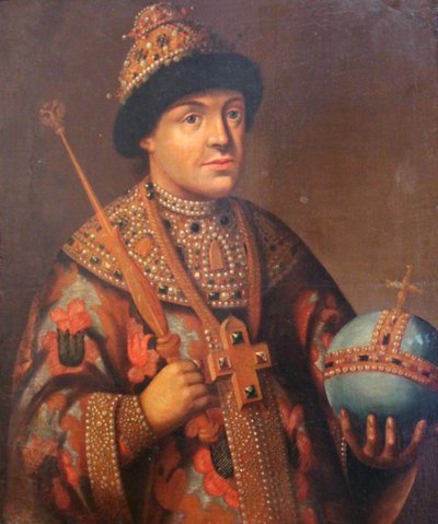 Portrait du tsar Fédor Alexeïevitch, première moitié du 19e siècle - Unbekannt