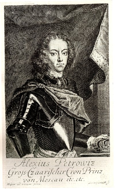 Portrait du tsarévitch Alexeï Petrovitch de Russie 1690-1718 - Unbekannt