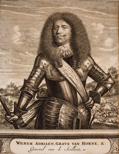 Portrait de Willem Adriaan II van Horne 1633-1694 De : Schauplatz des Krieges, 1675 - Unbekannt