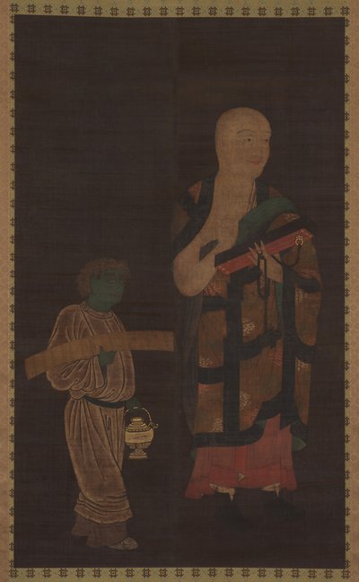 Portrait de Xuanzang Genjo avec assistant - Unbekannt