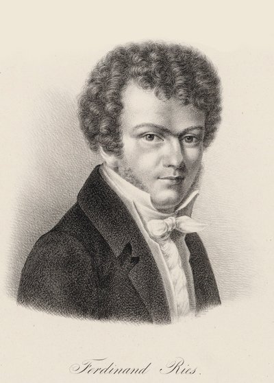 Portrait du pianiste et compositeur Ferdinand Ries, c. 1830 - Unbekannt
