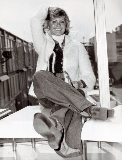 Portrait de la chanteuse et comédienne australienne Olivia Newton John (née en 1949), Londres, 23/05/1975 - Unbekannt