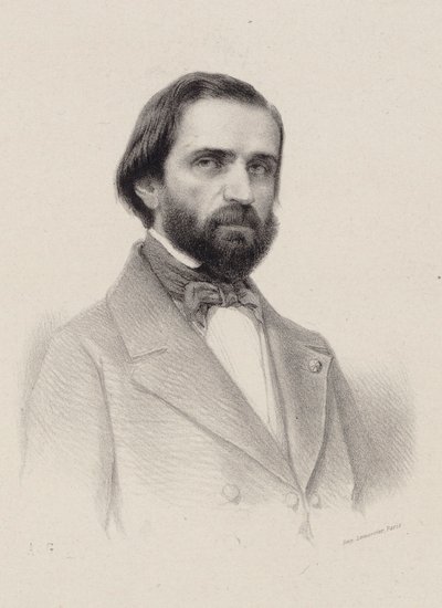 Portrait du compositeur Giuseppe Verdi 1813-1901, c. 1850 - Unbekannt