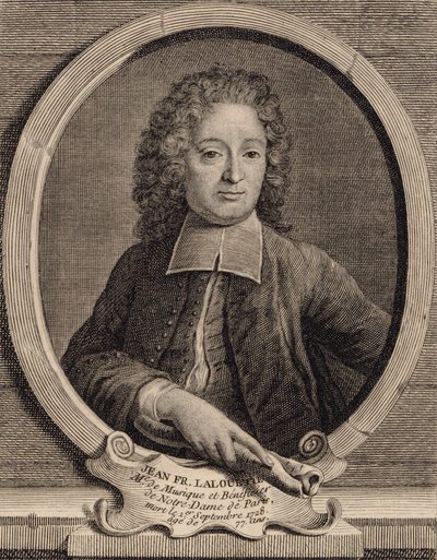 Portrait du compositeur Jean-François Lallouette 1651-1728 - Unbekannt