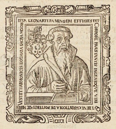 Portrait du compositeur Leonhard Paminger 1495-1567, 1573 - Unbekannt