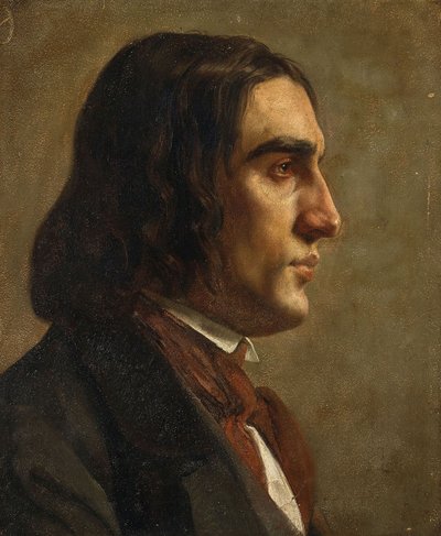 Portrait du compositeur Robert Schumann, vers 1840 - Unbekannt