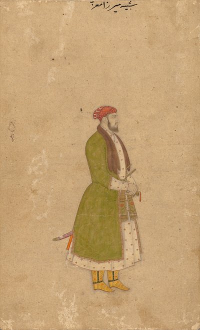 Portrait du courtisan Mirza Muizz, c. 1680-1700 - Unbekannt