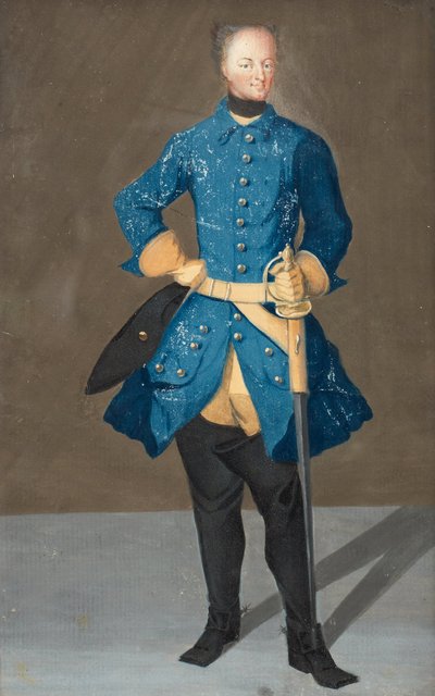 Portrait du roi Charles XII de Suède 1682-1718, années 1710 - Unbekannt