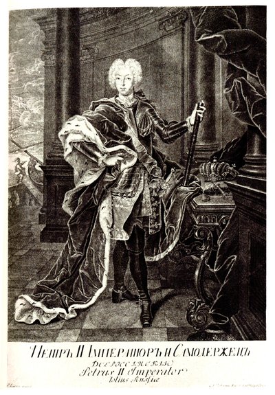 Portrait du tsar Pierre II de Russie 1715-1730 - Unbekannt