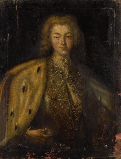 Portrait du tsar Pierre II de Russie 1715-1730, 18e siècle - Unbekannt