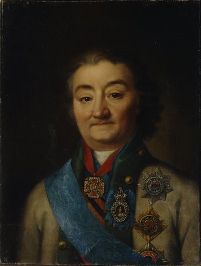 Portrait du commandant en chef de la flotte, le comte Alexey Grigoryevich Orlov de Chesma - Unbekannt