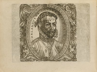 Portrait du compositeur Roland de Lassus 1532-1594, 1560 - Unbekannt
