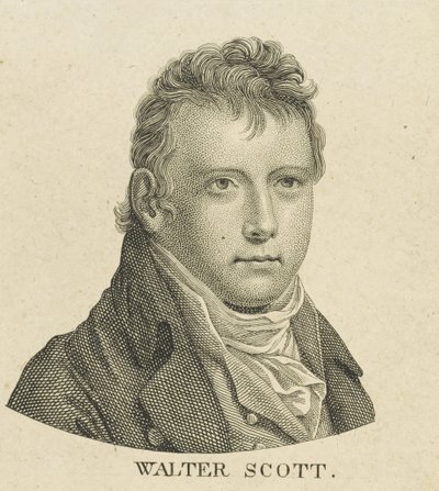 Portrait du romancier historique et poète Sir Walter Scott 1771-1832, c. 1800 - Unbekannt