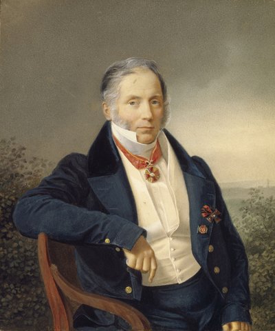 Portrait du peintre Alexander Sauerweid 1782-1844, premier quart du 19e siècle - Unbekannt