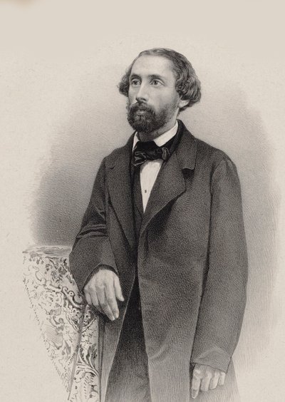 Portrait du pianiste et compositeur Julius Schulhoff 1825-1898, 1860 - Unbekannt