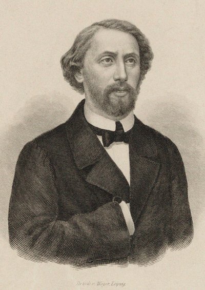 Portrait du pianiste et compositeur Julius Schulhoff 1825-1898, 1860 - Unbekannt