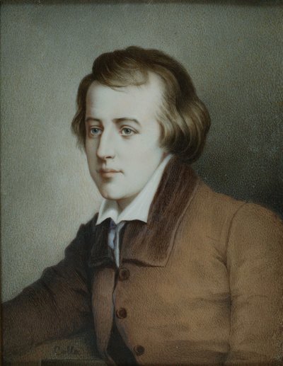 Portrait du poète Heinrich Heine 1797-1856, vers 1825 - Unbekannt