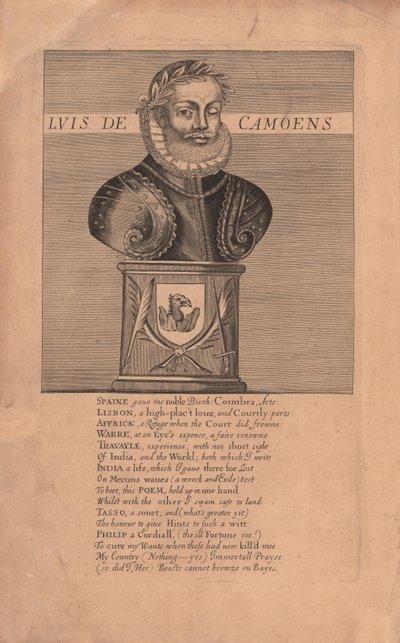 Portrait du poète Luís Vaz de Camões c.1524-1580, 1655 - Unbekannt