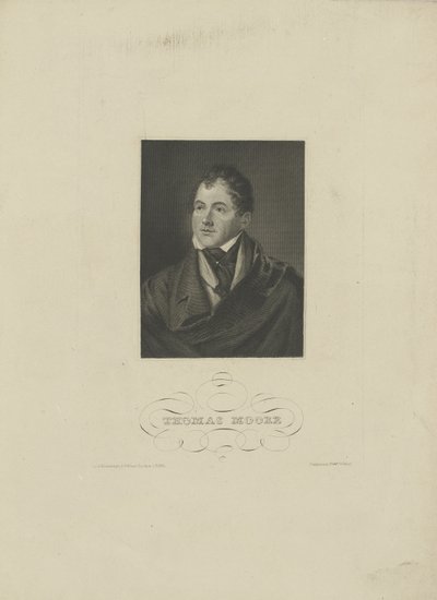Portrait du poète Thomas Moore 1779-1852, années 1830 - Unbekannt