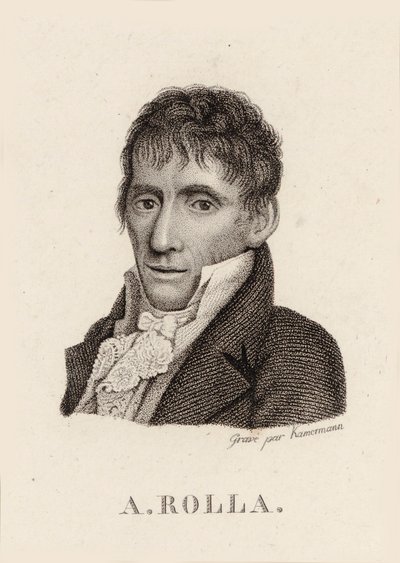 Portrait du violoniste et compositeur Alessandro Rolla - Unbekannt