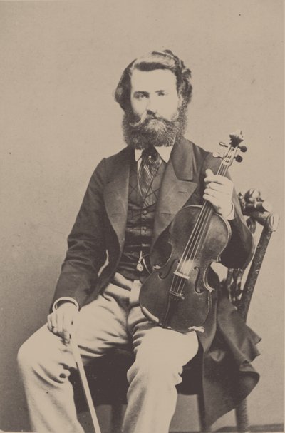 Portrait du violoniste et compositeur Alfred Holmes 1837-1876 - Unbekannt