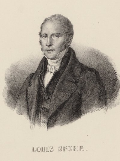 Portrait du violoniste et compositeur Louis Spohr 1784-1859 - Unbekannt
